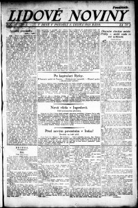 Lidov noviny z 3.1.1921, edice 1, strana 1