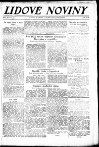 Lidov noviny z 3.1.1922, edice 1, strana 1
