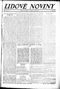 Lidov noviny z 3.1.1922, edice 2, strana 1