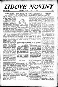 Lidov noviny z 3.1.1923, edice 1, strana 1