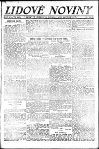 Lidov noviny z 3.3.1920, edice 2, strana 1
