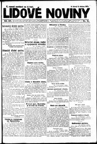 Lidov noviny z 3.4.1917, edice 2, strana 1