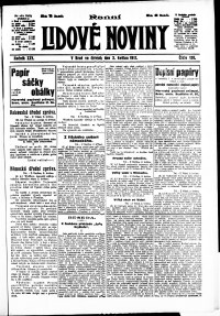 Lidov noviny z 3.5.1917, edice 1, strana 1