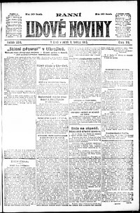 Lidov noviny z 3.5.1918, edice 1, strana 1