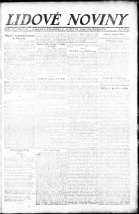 Lidov noviny z 3.5.1920, edice 2, strana 1