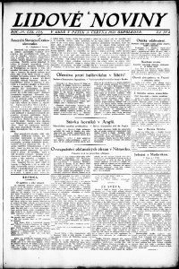 Lidov noviny z 3.6.1921, edice 2, strana 1