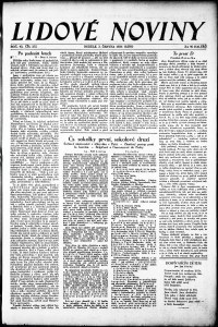 Lidov noviny z 3.6.1934, edice 1, strana 1
