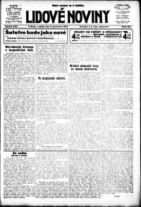 Lidov noviny z 3.7.1914, edice 2, strana 1