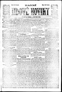 Lidov noviny z 3.7.1918, edice 1, strana 1