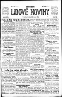 Lidov noviny z 3.7.1919, edice 2, strana 1