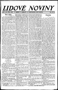 Lidov noviny z 3.7.1920, edice 1, strana 1