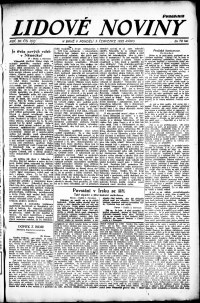 Lidov noviny z 3.7.1922, edice 1, strana 1