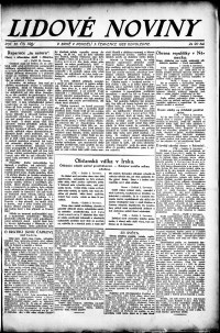 Lidov noviny z 3.7.1922, edice 2, strana 1