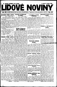 Lidov noviny z 3.8.1917, edice 2, strana 1