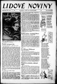 Lidov noviny z 3.9.1932, edice 2, strana 1