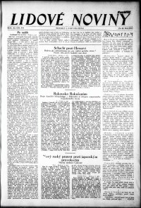 Lidov noviny z 3.9.1934, edice 1, strana 1