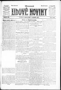 Lidov noviny z 3.11.1917, edice 1, strana 1