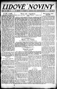 Lidov noviny z 4.1.1921, edice 2, strana 1