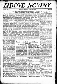 Lidov noviny z 4.1.1923, edice 1, strana 1