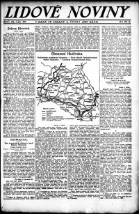 Lidov noviny z 4.2.1920, edice 1, strana 1