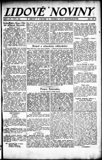 Lidov noviny z 4.2.1921, edice 2, strana 1