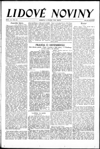 Lidov noviny z 4.2.1933, edice 1, strana 1