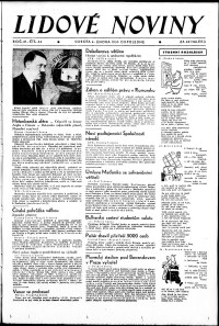 Lidov noviny z 4.2.1933, edice 2, strana 1