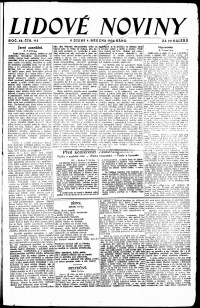 Lidov noviny z 4.3.1924, edice 1, strana 1