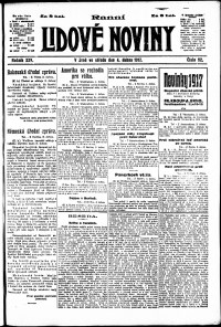 Lidov noviny z 4.4.1917, edice 1, strana 1