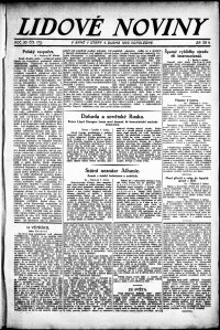 Lidov noviny z 4.4.1922, edice 1, strana 1