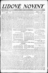 Lidov noviny z 4.4.1923, edice 2, strana 1