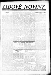 Lidov noviny z 4.5.1920, edice 1, strana 1