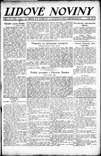 Lidov noviny z 4.5.1921, edice 2, strana 1
