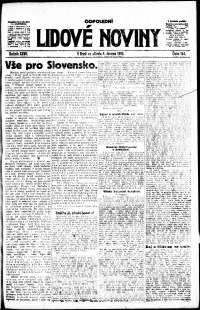 Lidov noviny z 4.6.1919, edice 2, strana 1