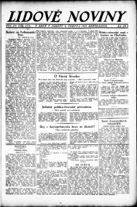 Lidov noviny z 4.6.1921, edice 2, strana 1