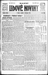 Lidov noviny z 4.7.1919, edice 1, strana 1