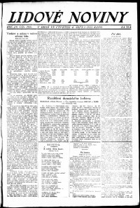 Lidov noviny z 4.8.1921, edice 2, strana 1