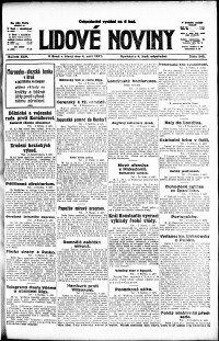 Lidov noviny z 4.9.1917, edice 3, strana 1