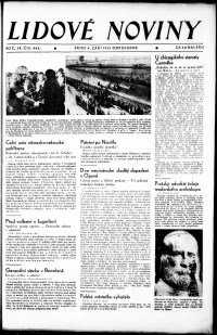 Lidov noviny z 4.9.1931, edice 2, strana 1