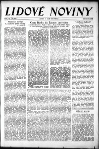 Lidov noviny z 4.9.1934, edice 1, strana 1