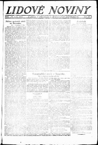 Lidov noviny z 4.10.1920, edice 3, strana 1