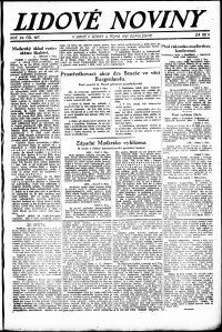 Lidov noviny z 4.10.1921, edice 2, strana 1