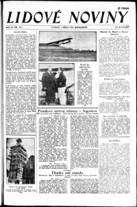 Lidov noviny z 4.10.1929, edice 2, strana 1