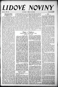 Lidov noviny z 4.10.1934, edice 1, strana 1