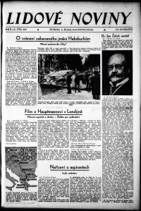Lidov noviny z 4.10.1934, edice 2, strana 1