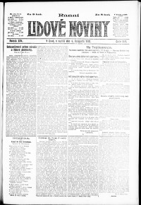 Lidov noviny z 4.11.1917, edice 1, strana 1