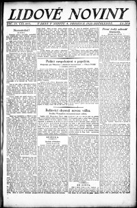 Lidov noviny z 4.12.1920, edice 2, strana 1