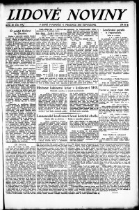 Lidov noviny z 4.12.1922, edice 2, strana 1