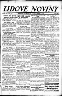 Lidov noviny z 5.1.1920, edice 1, strana 1