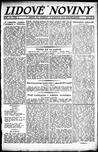 Lidov noviny z 5.1.1921, edice 1, strana 1